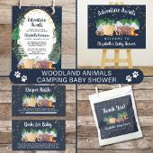アドベンチャー素朴ナイトスカイベビーシャワー 招待状