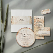 Rustic Wedding Woodland tree bark Grain  メニュー