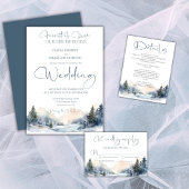 ウッドラ素朴ンド冬林結婚の プレイスカード