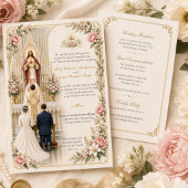 Traditional Catholic Wedding | Sacred Heart of Jes 招待状