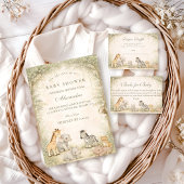 Safari Jungle Animals Baby Shower 招待状