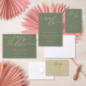 セージ金ゴールド結婚予算のヘアメイクタイムライン チラシ (この独立クリエイターのコレクションをカスタマイズ。)