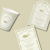 Sage Green Custom Message Party Favor ゴルフボール