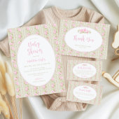 Vintage Floral Sage Green  ギフトタグ