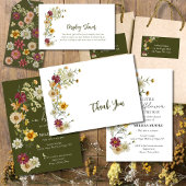 水彩野花素朴包み紙 ラッピングペーパー