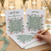 Sage Green Wildflower Folk Wedding