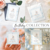 セーラーベアーブルーストライプ歓迎 フォトプラーク