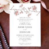 桜Blossom日付カードの保存 招待状