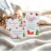 サンタベビークリスマスベビーシャワーブックリクエスト エンクロージャーカード