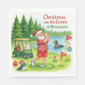 Golfer Santa Claus is golfing at Lake シーズンカード