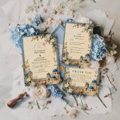 Santorini Blue Dome Botanical Elegance セーブザデート