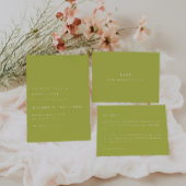 Modern Lime Green Custom Names Wedding ワインラベル