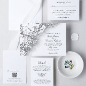 サバエレガントンナグルジア結婚の白黒の地図 セーブザデート