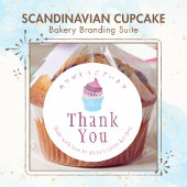 Scandinavian Cupcake Bread Care Instructions サンキューカード