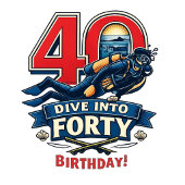 スカーバ 40歳の誕生日 水中 カード