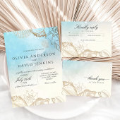 シーズ結婚ンサマーブルー海ビーチ結婚式 スタンダードカクテルナプキン