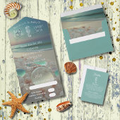 シーガラスシーホース |ビーチ日付の保存 ポストカード