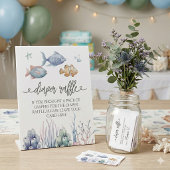 Under the Sea Baby Shower Invitation with QR Code  招待状