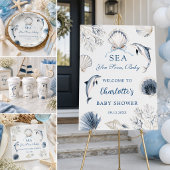 Sea You Soon Baby Boy Coastal Baby Shower 招待状