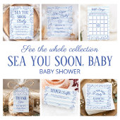 Sea You Soon Baby, 貝殻の海岸ベビーシャワー 招待状