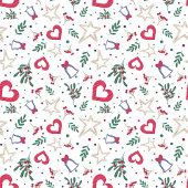 クリスマスツリーとおもちゃつきクリスマスポストカード ポストカード