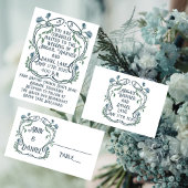 ブルーグリーンアールヌーボー結婚のメニュー