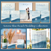 Serene Blue Abstract Wedding Favor Boxes フェイバーボックス