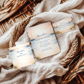 Serene Coastal Sail Birthday スタンダードカクテルナプキン