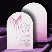 結び目を結ぶ弓ブライダルシャワーへようこそ ポスター