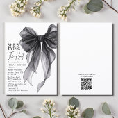 She's Tying The Knot Black Bow Bridal Shower 紙コップ