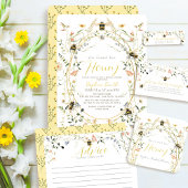 She found her Honey Wildflower Bridal Shower スクエアシール