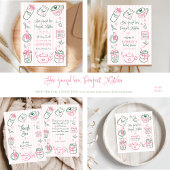She Found Her Perfect Matcha Pink Bridal Shower 招待状