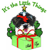 シーズー（犬）Tzuクリスマス ラッピングペーパー