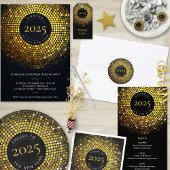 きらめく円が大晦日の夜を彩る ラウンドシール