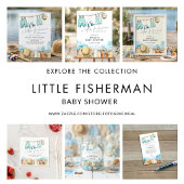 Little Fisherman Clothesline Baby Shower 招待状