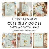 Silly Goose Sage Books for Baby Shower  エンクロージャーカード