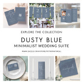 青すべて1枚の写真結婚のメニューテーブルなし3つ折