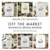Whimsical She's off the Market Bridal Shower 招待状