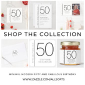 フィフティ アンド ファビュラス 50歳の誕生日写真ポスター 横断幕