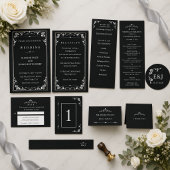 Silver Elegance Collection Wedding Rectangle Stick 長方形シール