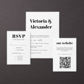 黒エレガント白クラシック結婚 プログラム (この独立クリエイターのコレクションをカスタマイズ。)