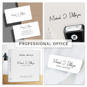 Business script name simple elegant professional ノートパッド