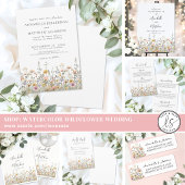 Wildflower Floral Return Address ラベル