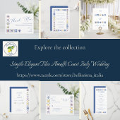 Simple Elegant Tiles Amalfi Coast Italy Wedding セーブザデート