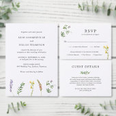 シンプルフローラ素朴ワイルドフラワー結婚式 プログラム (この独立クリエイターのコレクションをカスタマイズ。)