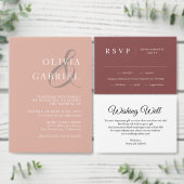 グレーシンプルタイポグラフィモダン結婚式招待状 チラシ (この独立クリエイターのコレクションをカスタマイズ。)