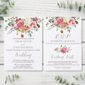 シンプルウォーターカラーブーケブライダルシャワーウェルカム ポスター (この独立クリエイターのコレクションをカスタマイズ。)