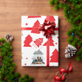 シックスクリスマスツリーファイブフォトホリモダンデーカード シーズンカード (この独立クリエイターのコレクションをカスタマイズ。)