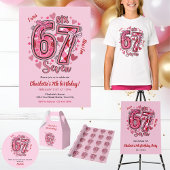 6 7 Six Seven Meme Trend Pink Girls 7th Birthday フェイバーボックス