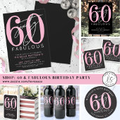 Sixty And Fabulous 60th Birthday Party 招待状